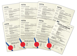 ASTA Certificates